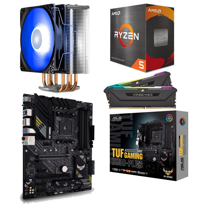 AMD Ryzen 5 5600X - MSI B550 - RAM 16Go 3200MHz - Kit upgrade PC   sur
