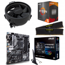 Kit Upgrade Ryzen - R5-5600 + ASUS B550M-A WiFi + 16 Go DDR4