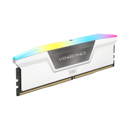 Corsair Vengeance RGB 2x16Go DDR5 5600C36 - Blanc 