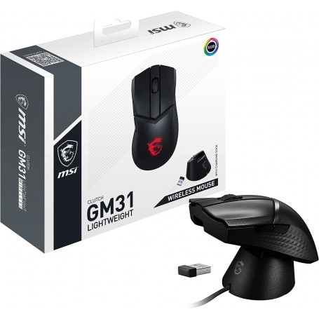 MSI Clutch GM31 Lightweight Wireless - Souris Gamer | Infomax Paris
