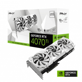 PNY GeForce RTX 4070 Ti 12GB VERTO Triple Fan White Edition - Carte graphique | Infomax Paris