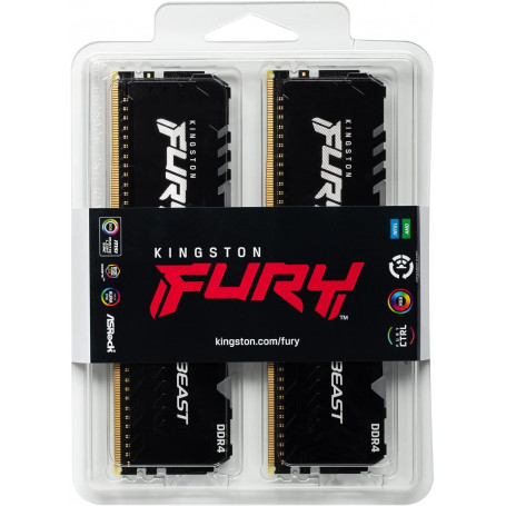 Kingston Fury Beast RGB 2x8Go DDR4 3600C16 