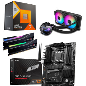 Kit Upgrade - R7-7800X3D + B650 + 32 Go DDR5 - AiO 240mm