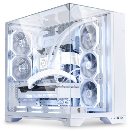 Un PC GAMER à 1000€ Full White avec un Boîtier Aquarium et une RTX 406, Pc  Gamer