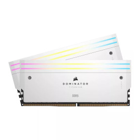 Corsair Dominator Titanium 2x16Go DDR5 7200C34 - Blanc - Mémoire RAM | Infomax Paris