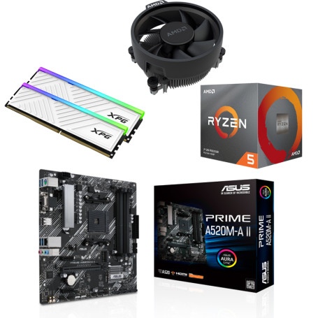 Kit Upgrade - Ryzen 5 3500X + A520M + 16 Go DDR4 RGB - Kit d'upgrade PC | Infomax Paris