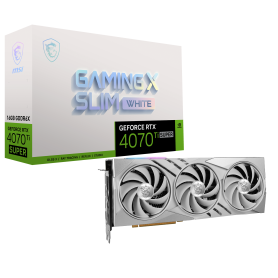 MSI GeForce RTX 4070 Ti Super 16G Gaming X Slim White - Carte graphique | Infomax Paris