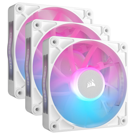 Corsair iCUE Link RX120 RGB Pack de 3 - Blanc - Ventilateur PC Gamer | Infomax Paris