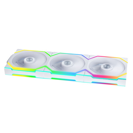 Lian Li Uni Fan SL 120 ARGB Wireless pack de 3 - Blanc