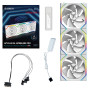 Lian Li Uni Fan SL 120 Reverse ARGB Wireless pack de 3 - Blanc - Ventilateur PC Gamer | Infomax Paris