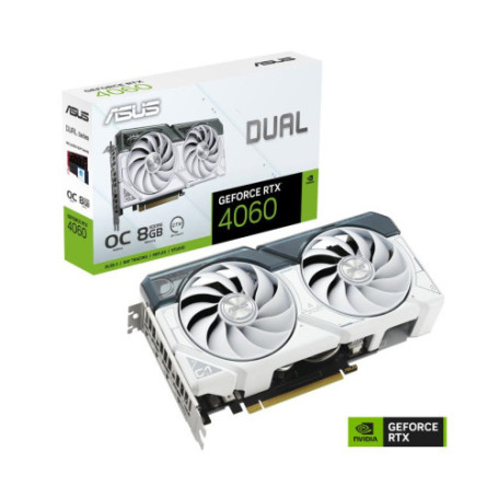 Asus GeForce RTX 4060 DUAL 8G OC White - Carte graphique | Infomax Paris