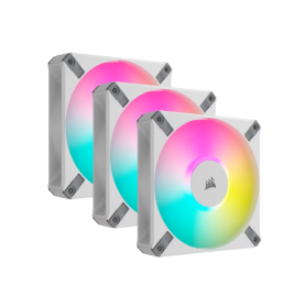 CORSAIR iCUE AF120 RGB ELITE 120 mm kit de 3 - Blanc