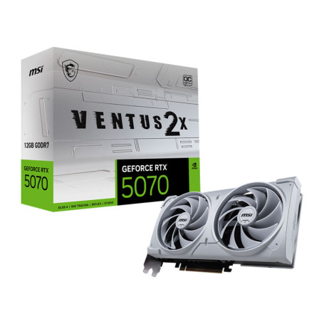 MSI GeForce RTX 5070 12G VENTUS 2X OC - White - Carte graphique | Infomax Paris