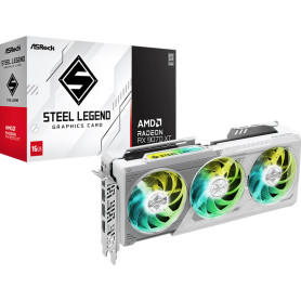 ASRock AMD Radeon RX 9070 XT STEEL LEGEND 16 Go OC - Carte graphique | Infomax Paris