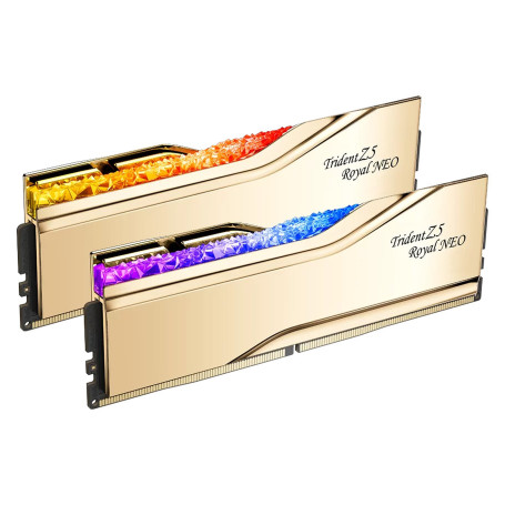 G.Skill Trident Z5 Royal Neo 2 x 32 Go (64 Go) DDR5 6000 MHz CL26 - Or - Mémoire RAM | Infomax Paris