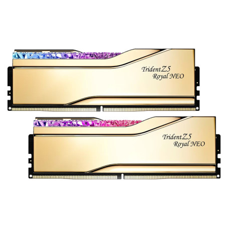 G.Skill Trident Z5 Royal Neo 2x32 Go (64 Go) DDR5 6000 MHz CL28 - Or - Mémoire RAM | Infomax Paris