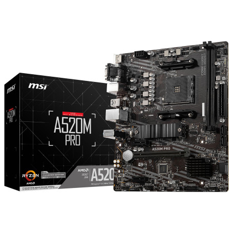 MSI A520M Pro - Carte mère gamer | Infomax Paris