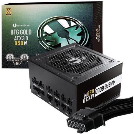 BitFenix BFG Gold ATX 3.0 80+ Gold 850W - Noir - Alimentation PC Gamer | Infomax Paris