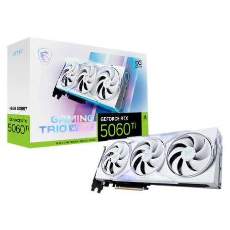 MSI GeForce RTX 5060 Ti 16 Go GAMING TRIO OC WHITE - Carte graphique | Infomax Paris