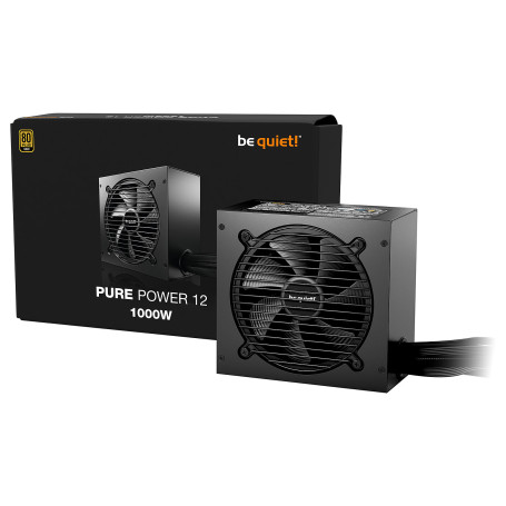 BeQuiet Pure Power 12 1000W 80+ Gold ATX3.1 - Alimentation PC Gamer | Infomax Paris