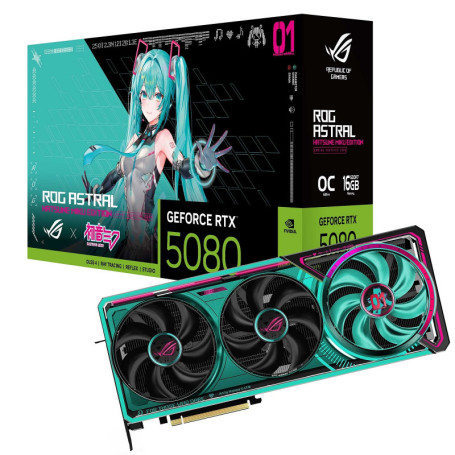 ASUS ROG Astral GeForce RTX 5080 Hatsune Miku Edition - Carte graphique | Infomax Paris
