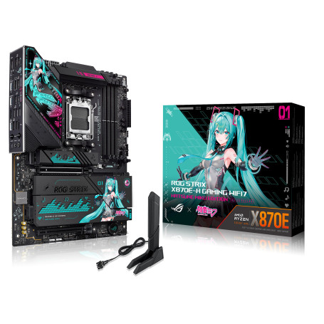 ASUS ROG Strix X870E-H Gaming - MIKU Édition - Carte mère gamer | Infomax Paris