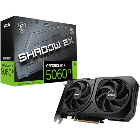 MSI GeForce RTX 5060 Ti 8 Go SHADOW 2X OC PLUS - Carte graphique | Infomax Paris