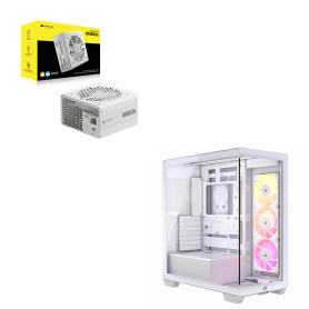 Kit upgrade - Corsair 3500X TG + Corsair RM850e - Blanc - Kit d'upgrade PC | Infomax Paris