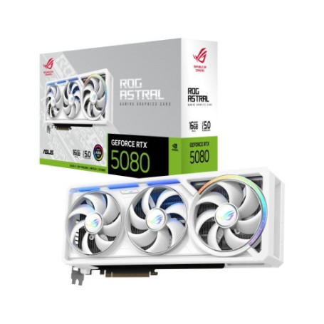ASUS GeForce ROG Astral GeForce RTX 5080 16 Go White - Carte graphique | Infomax Paris