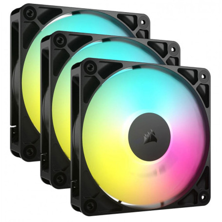 Corsair iCUE RS120 ARGB Pack 3 - Noir - Ventilateur PC Gamer | Infomax Paris