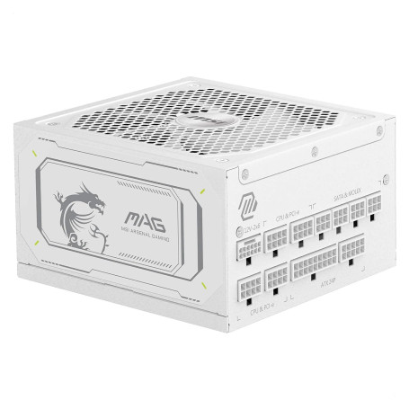 MSI MAG A1000GL PCIE5 80 Plus Gold - Blanc - Alimentation PC Gamer | Infomax Paris