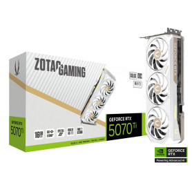 ZOTAC Gaming GeForce RTX 5070TI 16GB Solid Core OC White Edition - Carte graphique | Infomax Paris