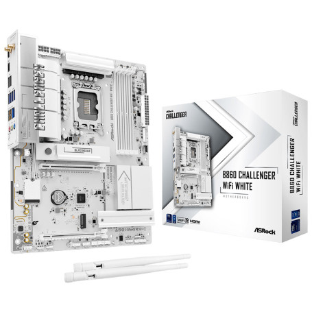 ASRock B860 Challenger WiFi White - Carte mère gamer | Infomax Paris