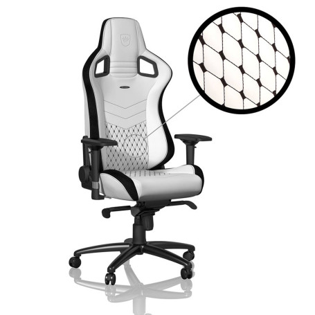 Noblechairs EPIC - Noir/Blanc - Chaises et sièges Gamer | Infomax Paris