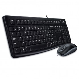 Clavier+Souris Logitech MK120 Filaire Noir - Clavier Gamer | Infomax