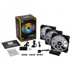 Corsair LL120 RGB Pack de 3 - Noir - Ventilateur PC Gamer | Infomax Paris