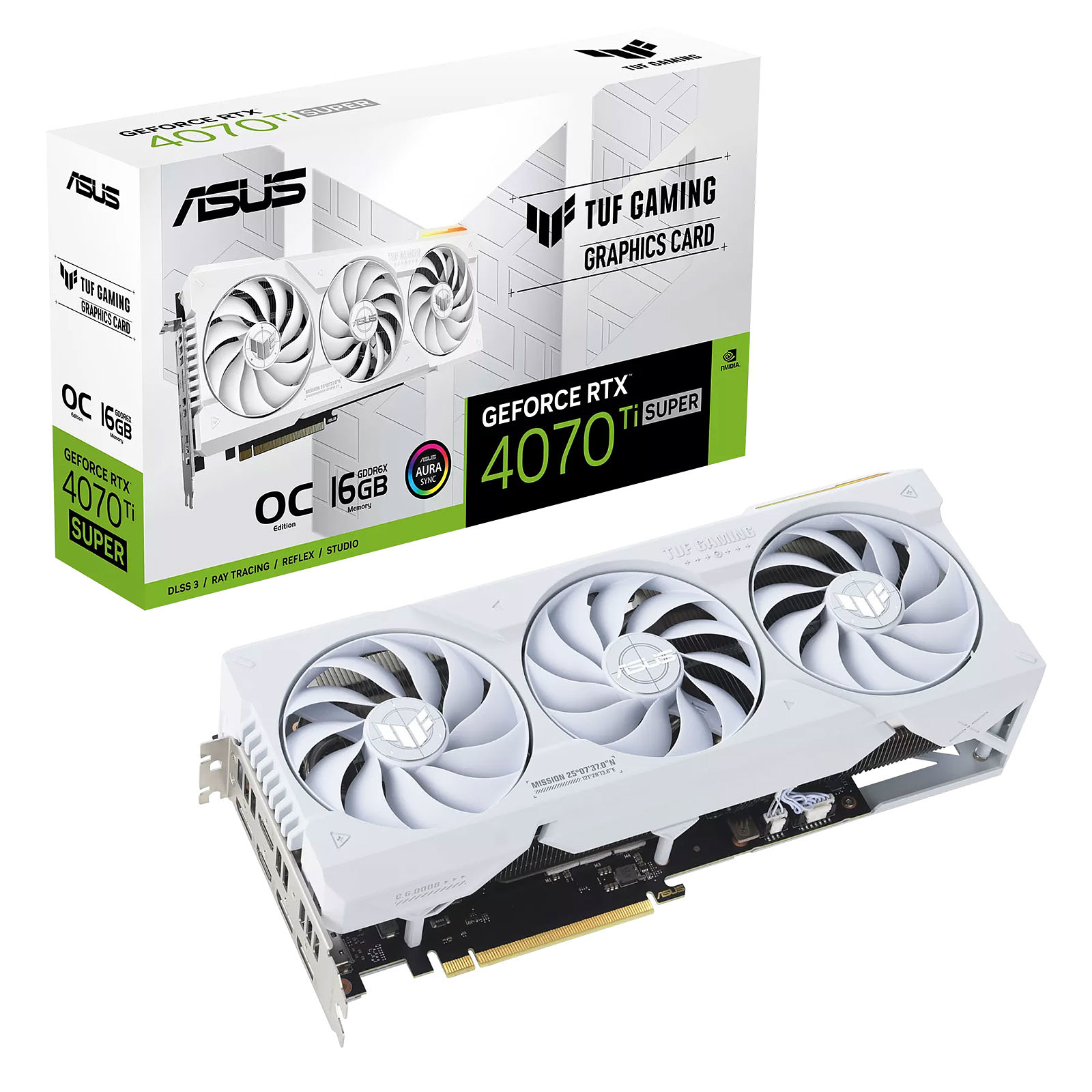 ASUS TUF Gaming GeForce RTX 4070 Ti Super White OC Edition 16GB - I
